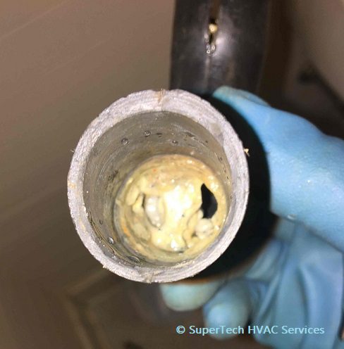 Clean The Clogged Condensate Drain Line