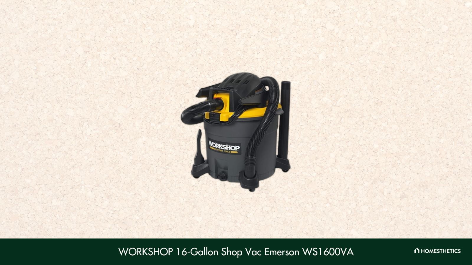WORKSHOP 16 Gallon Shop Vac Emerson WS1600VA