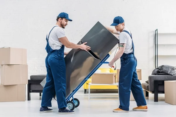 Slide the Appliance Dolly Underneath the Refrigerator