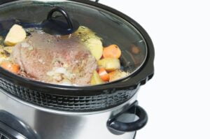 Fill the Slow Cooker With Ingredients and Close the Lid