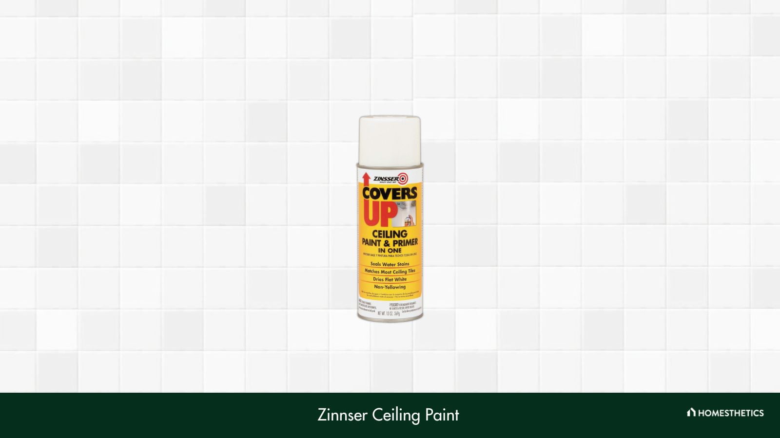 Zinnser 03688 Covers Up Stain Sealing Ceiling Paint