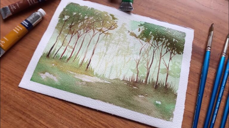 Paint A Forest In Watercolor Final Words