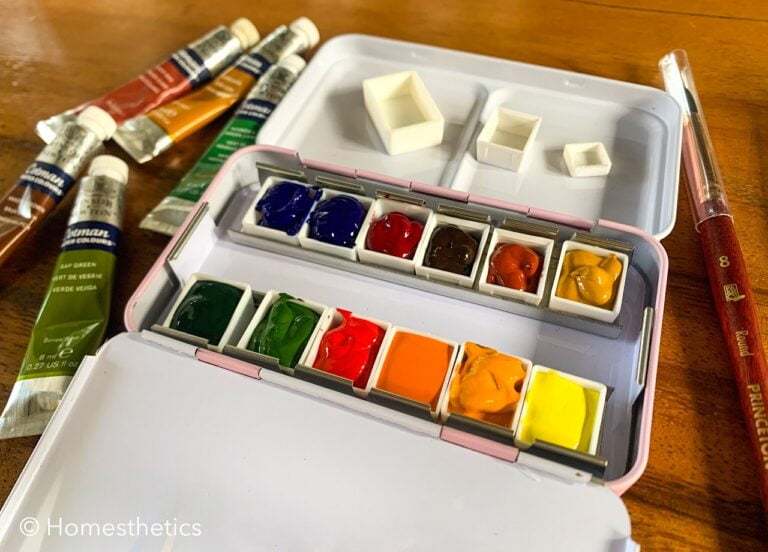 How To Fill Watercolor Pans From Tubes