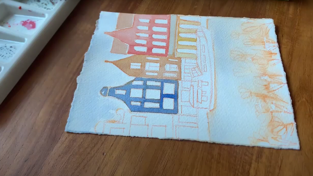 How To Paint Amsterdam With Watercolor