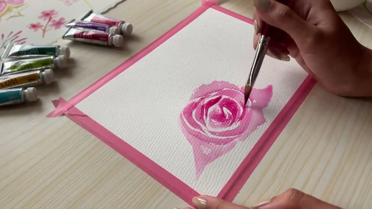 How To Paint Roses In Watercolor