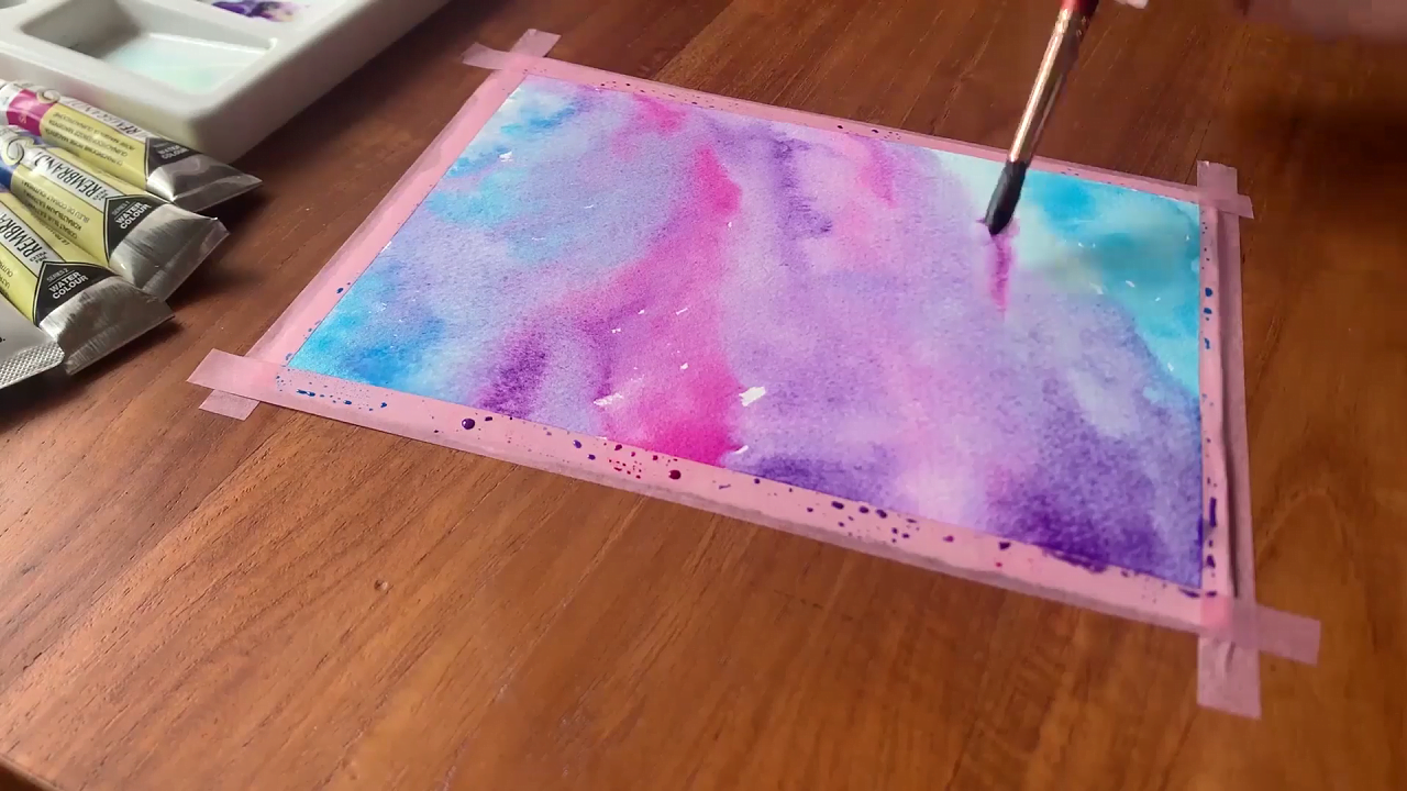 How To Paint Galaxy Using Watercolor