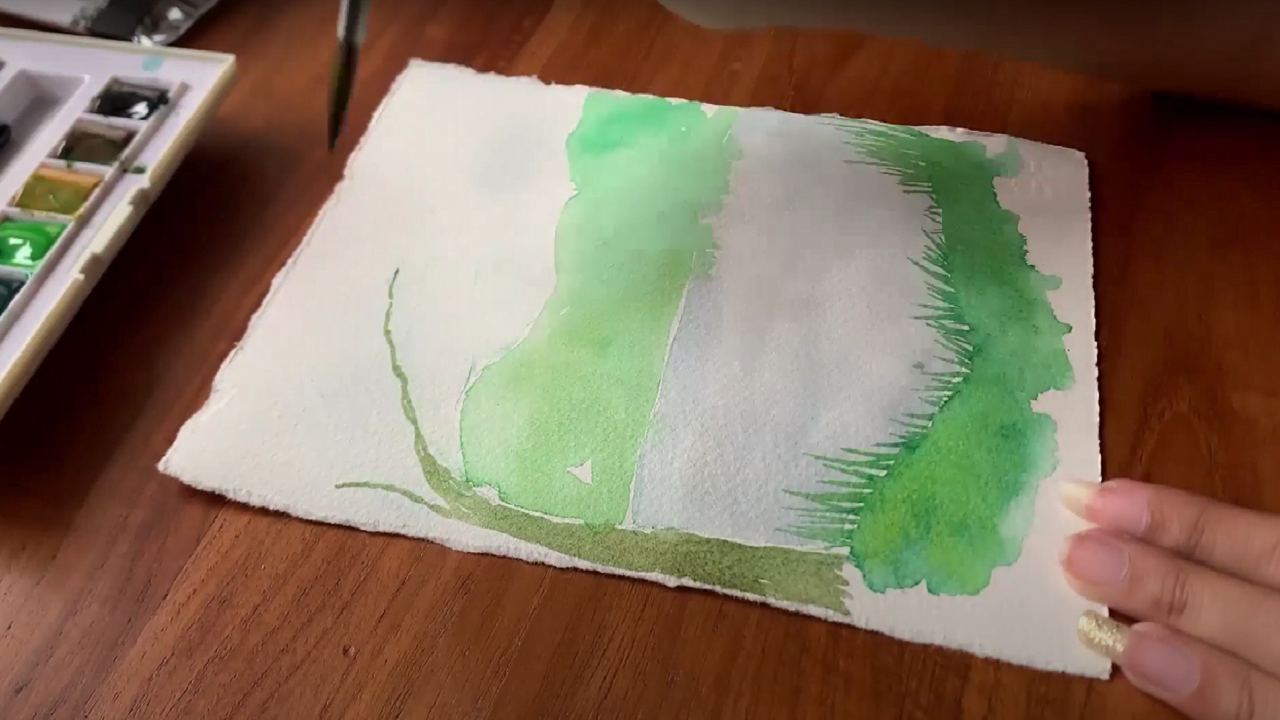 How To Paint A Lake In Watercolor