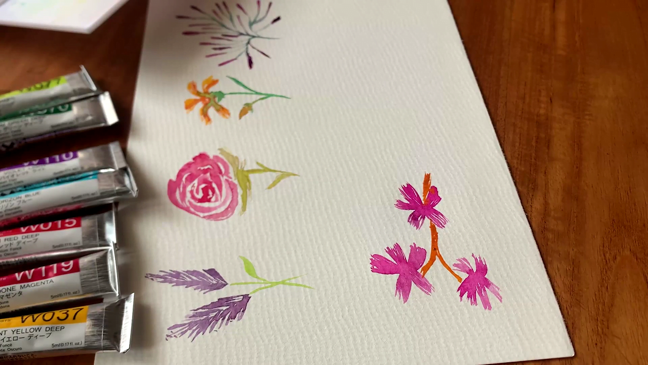 Painting Simple Flowers In Watercolor