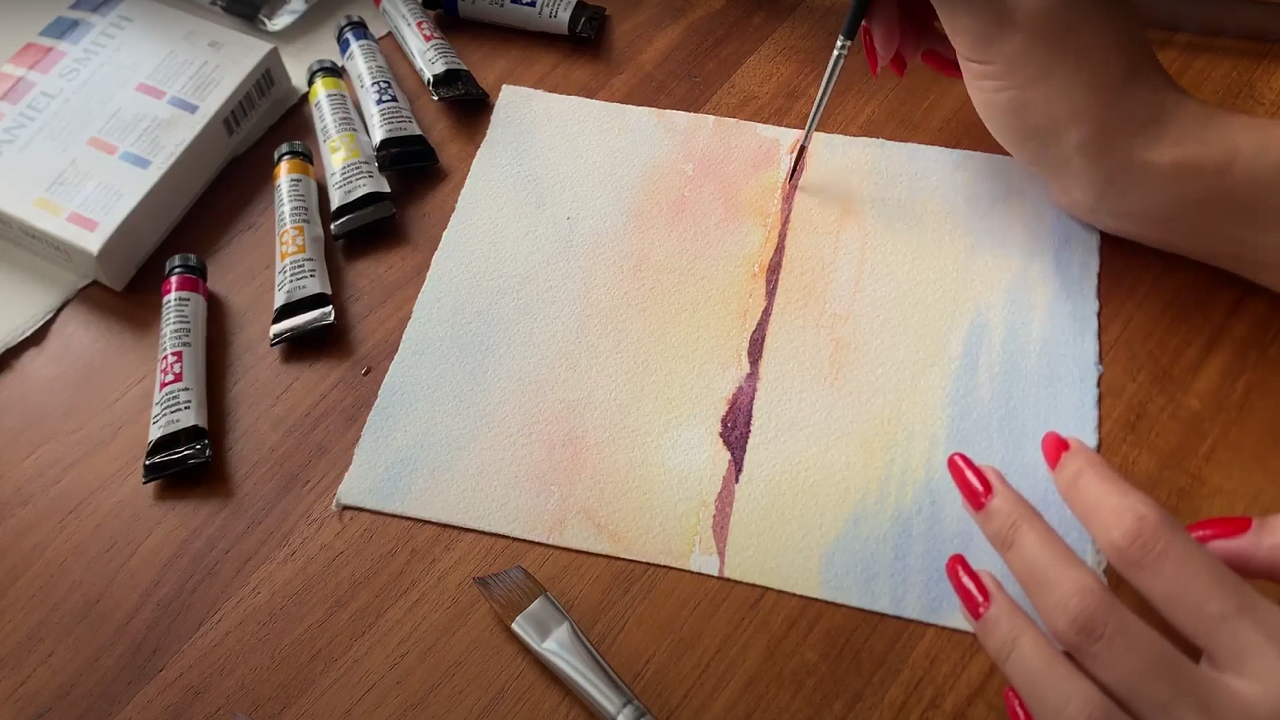 How To Paint A Sunset In Watercolor