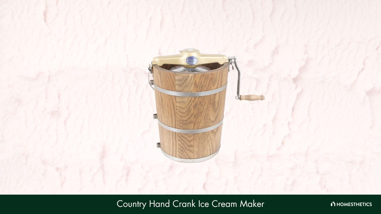 Country Hand Crank Ice Cream Maker