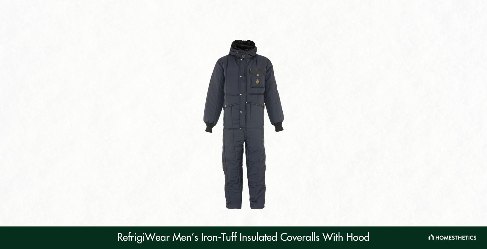 RefrigiWear Mens Iron Tuff Insulated Coveralls With Hood 2