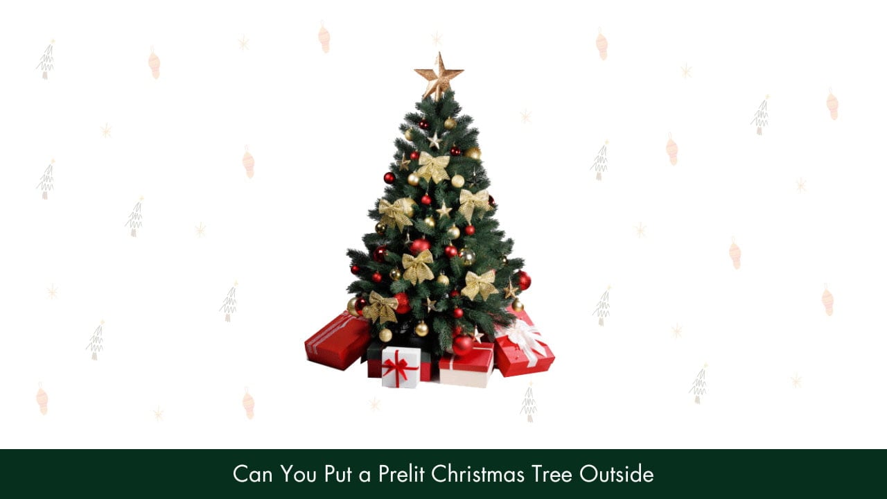 Can You Put a Prelit Christmas Tree Outside