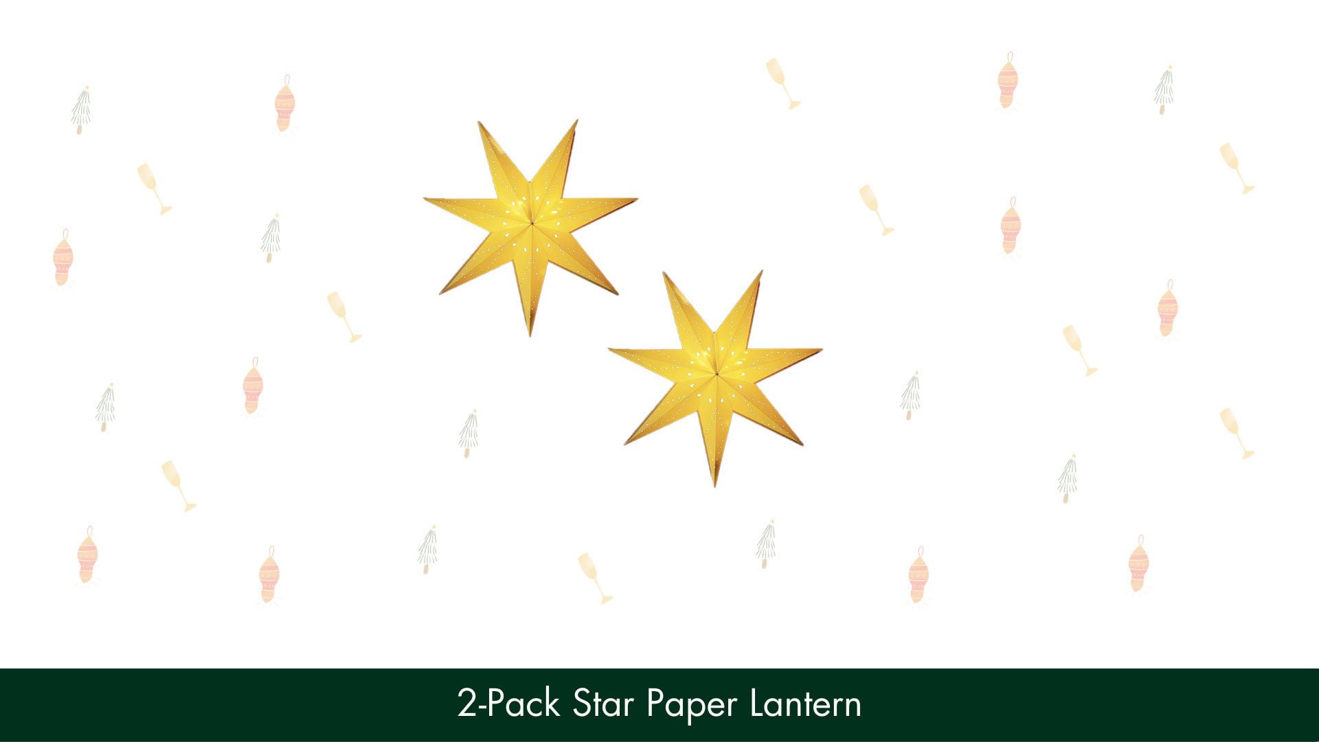 2 Pack Star Paper Lantern
