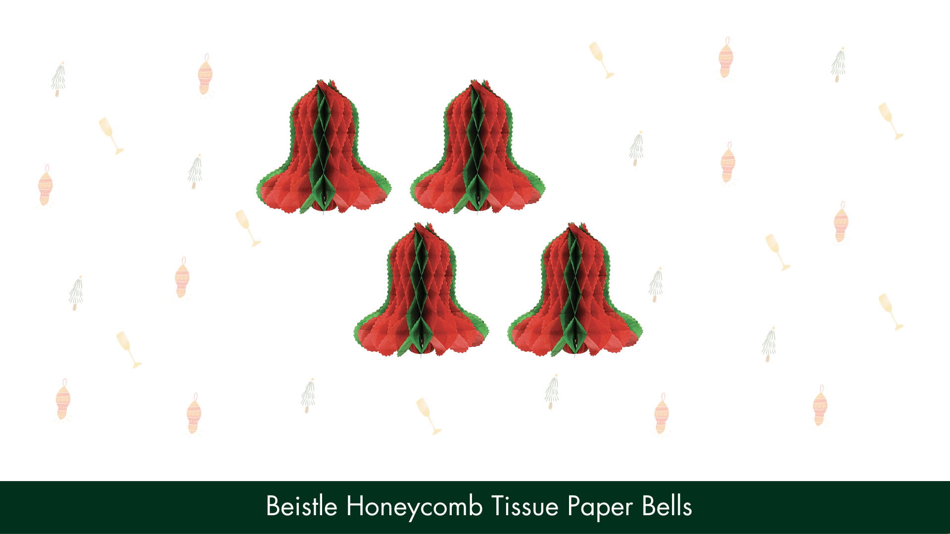 Beistle Honeycomb Tissue Paper Bells