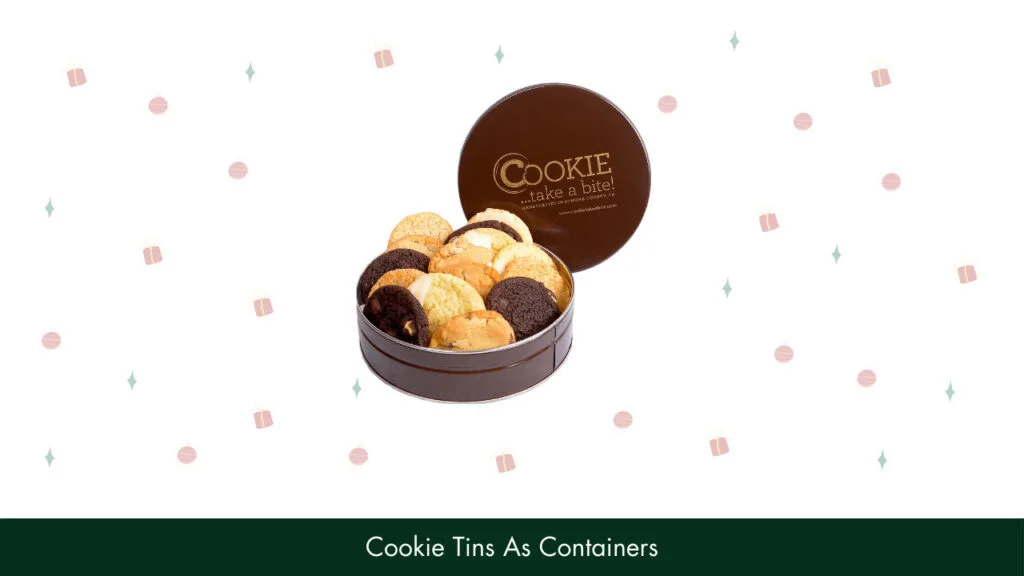 7. Cookie Tins As Containers