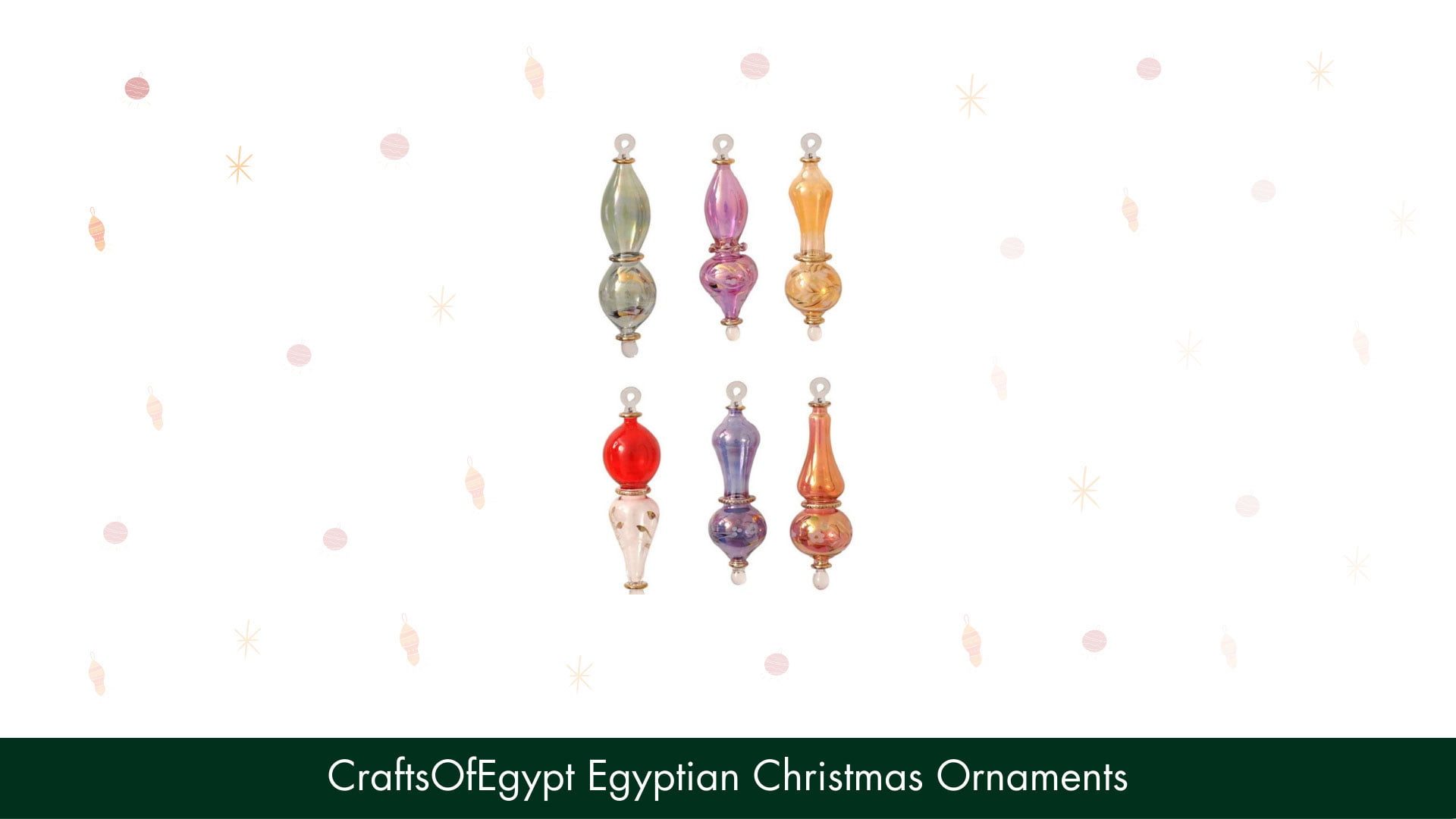 CraftsOfEgypt Egyptian Christmas Ornaments