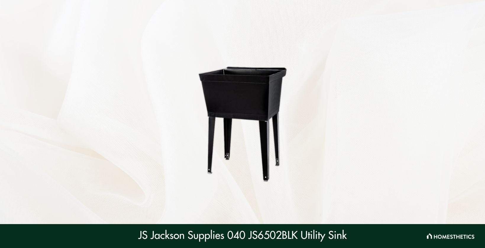 JS Jackson Supplies 040 JS6502BLK Utility Sink