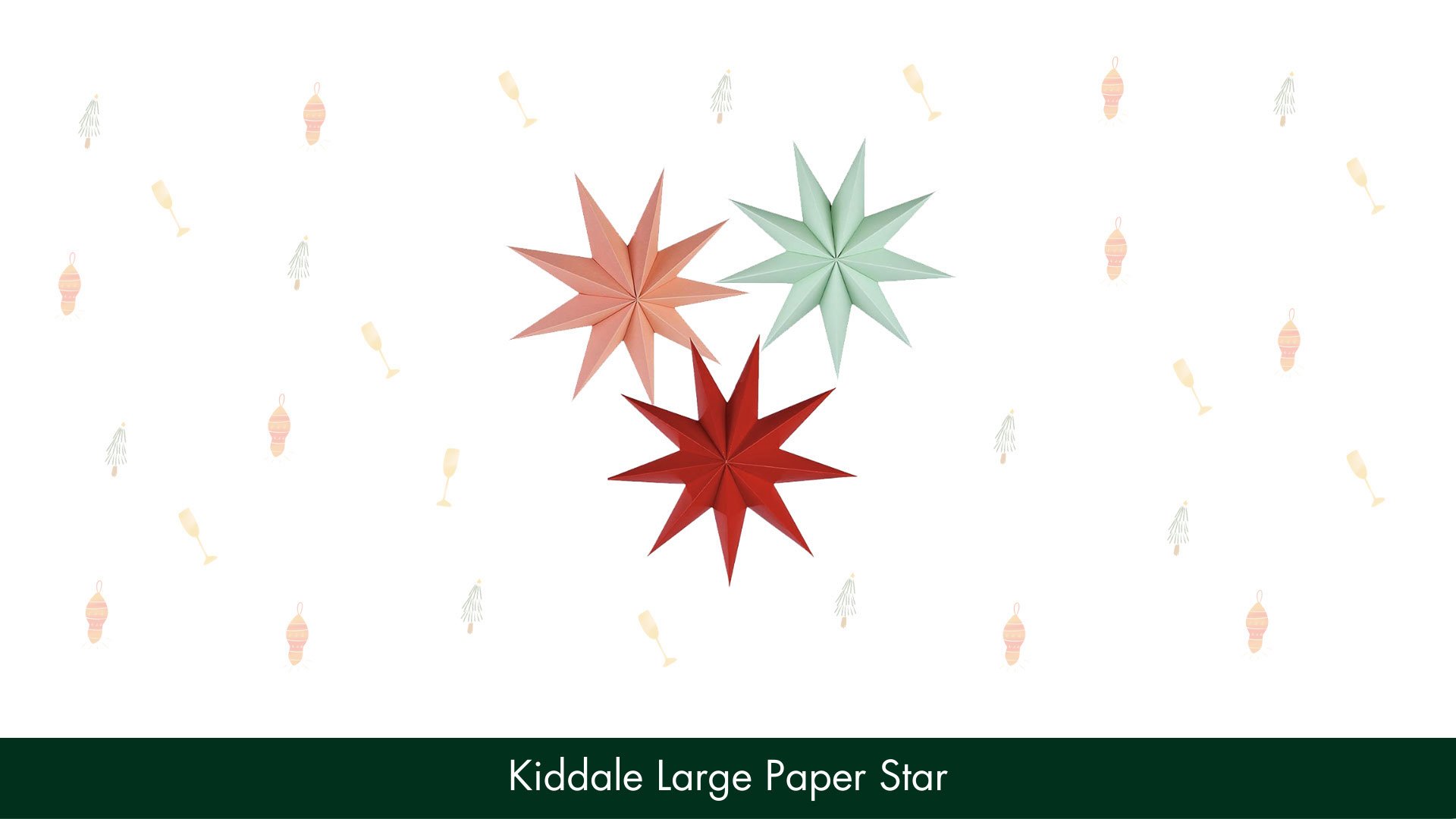 Kiddale 3 Pieces 3D 12″ Large Paper Star