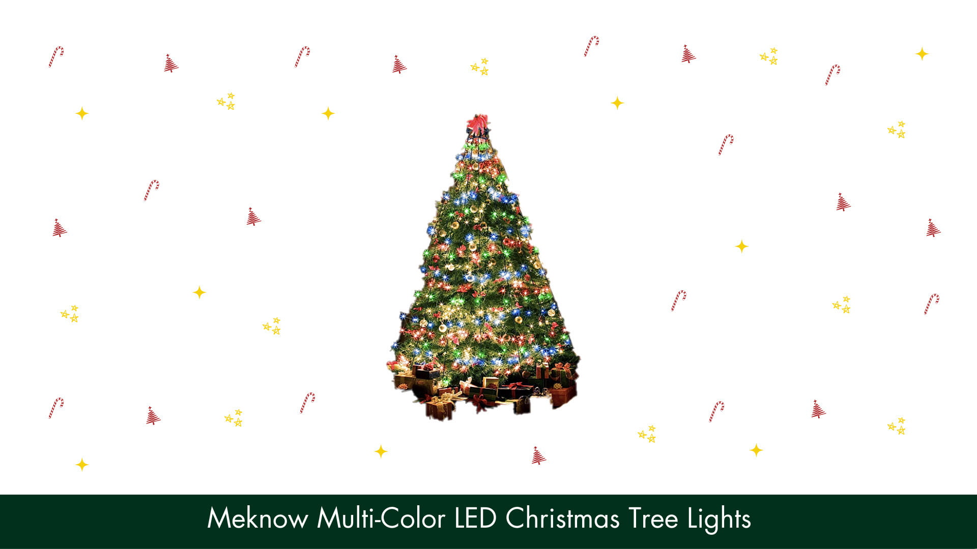 Meknow Multi Color LED Christmas Tree Lights
