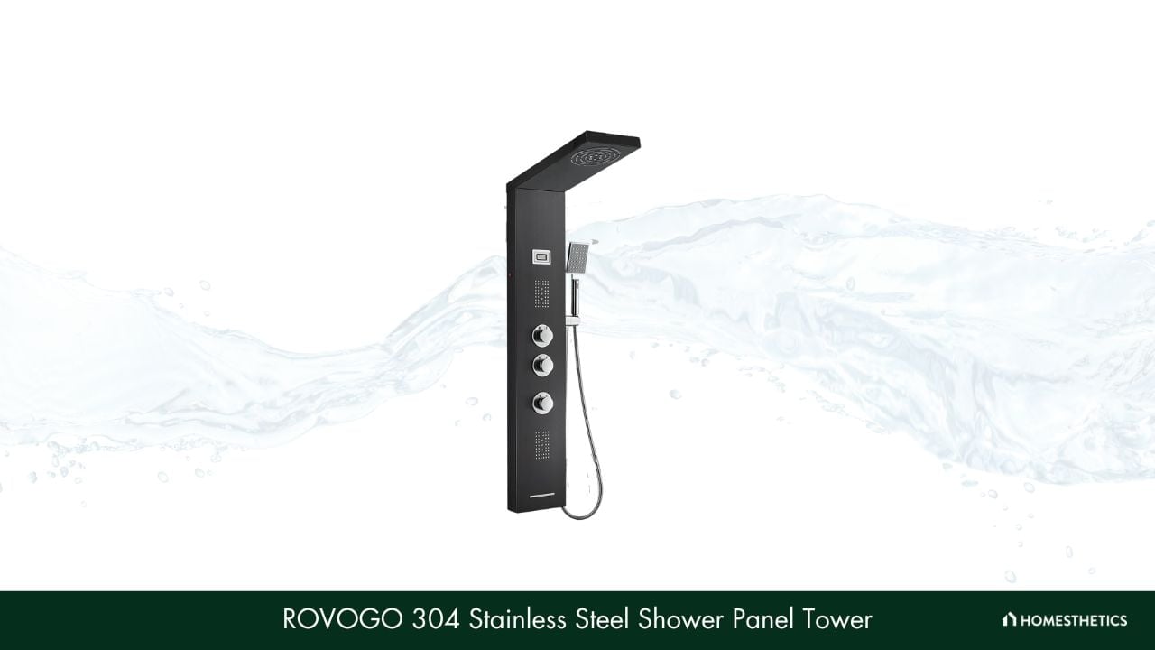 ROVOGO 304 Stainless Steel Shower Panel Tower