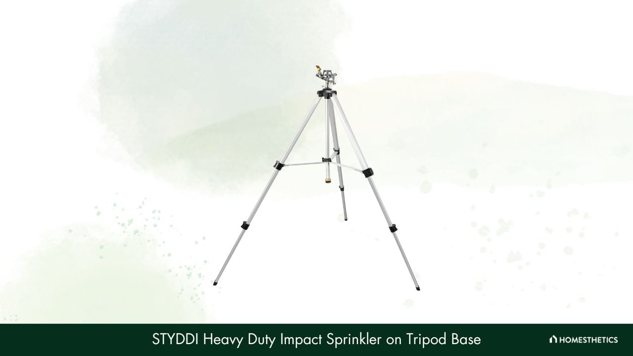 STYDDI Heavy Duty Impact Sprinkler on Tripod Base