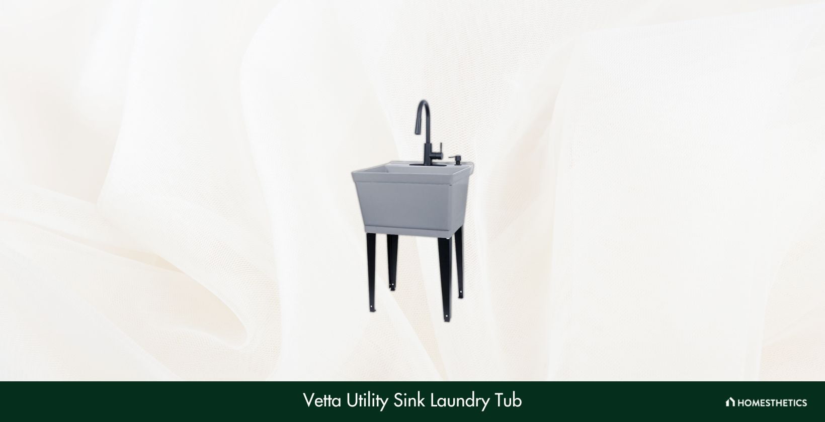 Vetta Utility Sink Laundry Tub ‎040 JS6507GRY