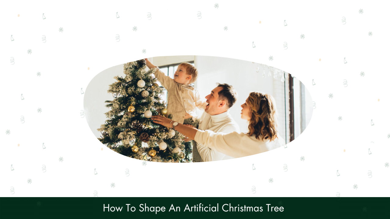 how to shape an artificial christmas tree