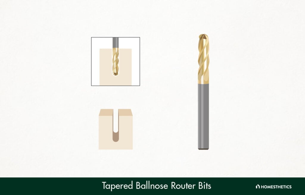 50. Tapered Ballnose Router Bits