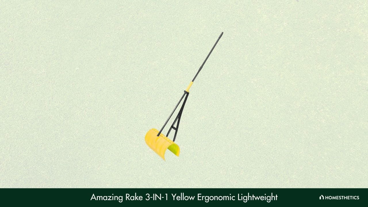 Amazing Rake 3 IN 1 Yellow Ergonomic Lightweight 1