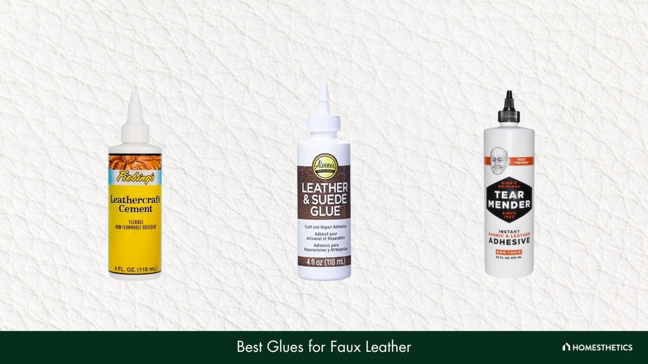 What's the best faux leather glue that won't make the leather hard