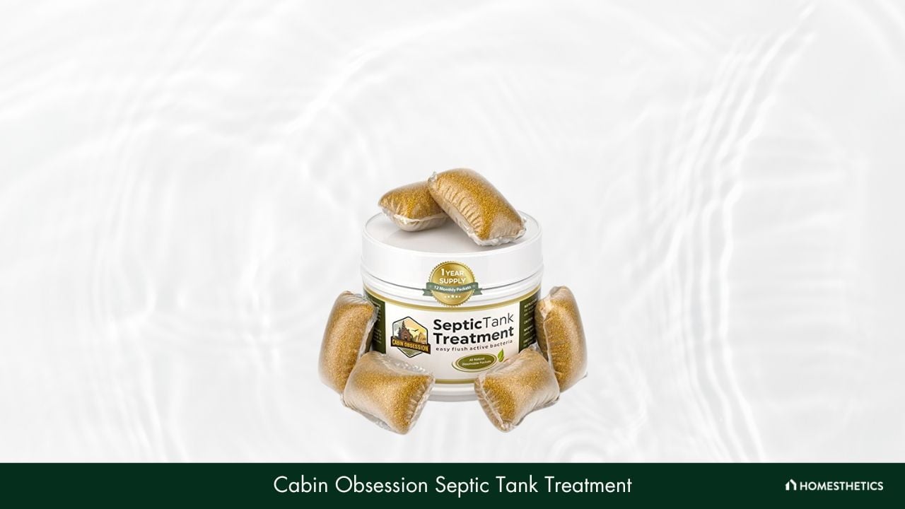 Cabin Obsession Septic Tank Treatment – 1 Year Supply of Easy Flush Live Bacteria