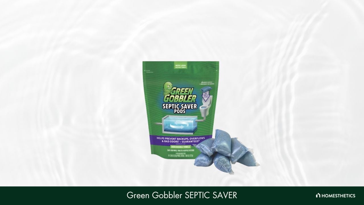 Green Gobbler SEPTIC SAVER Bacteria Enzyme Pacs