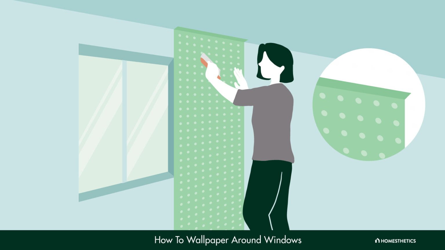 How To Wallpaper Around Windows?