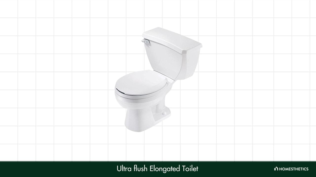 Ultra flush Elongated Toilet 1