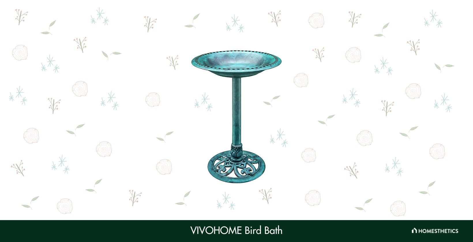 VIVOHOME Bird Bath