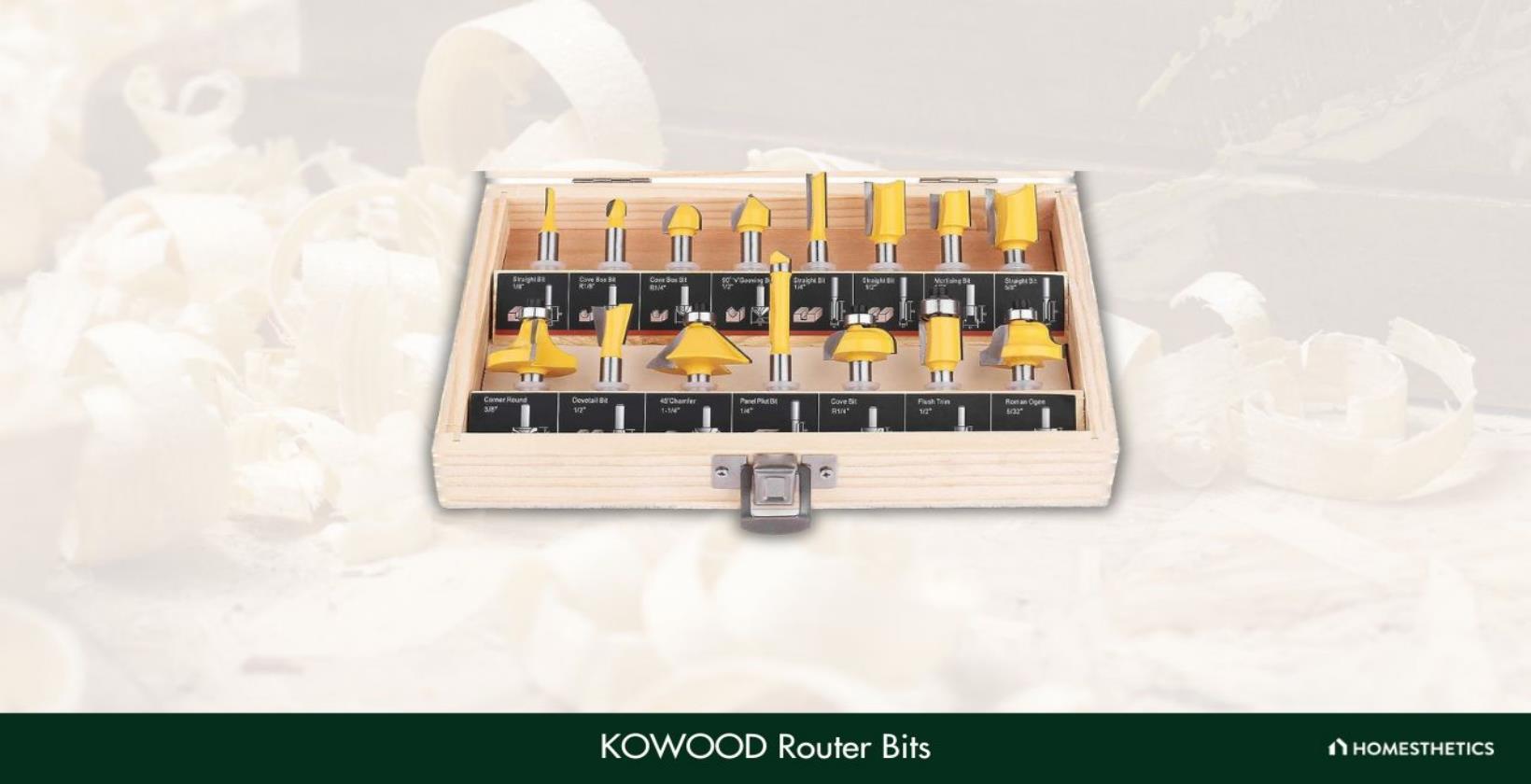 2. KOWOOD Router Bits