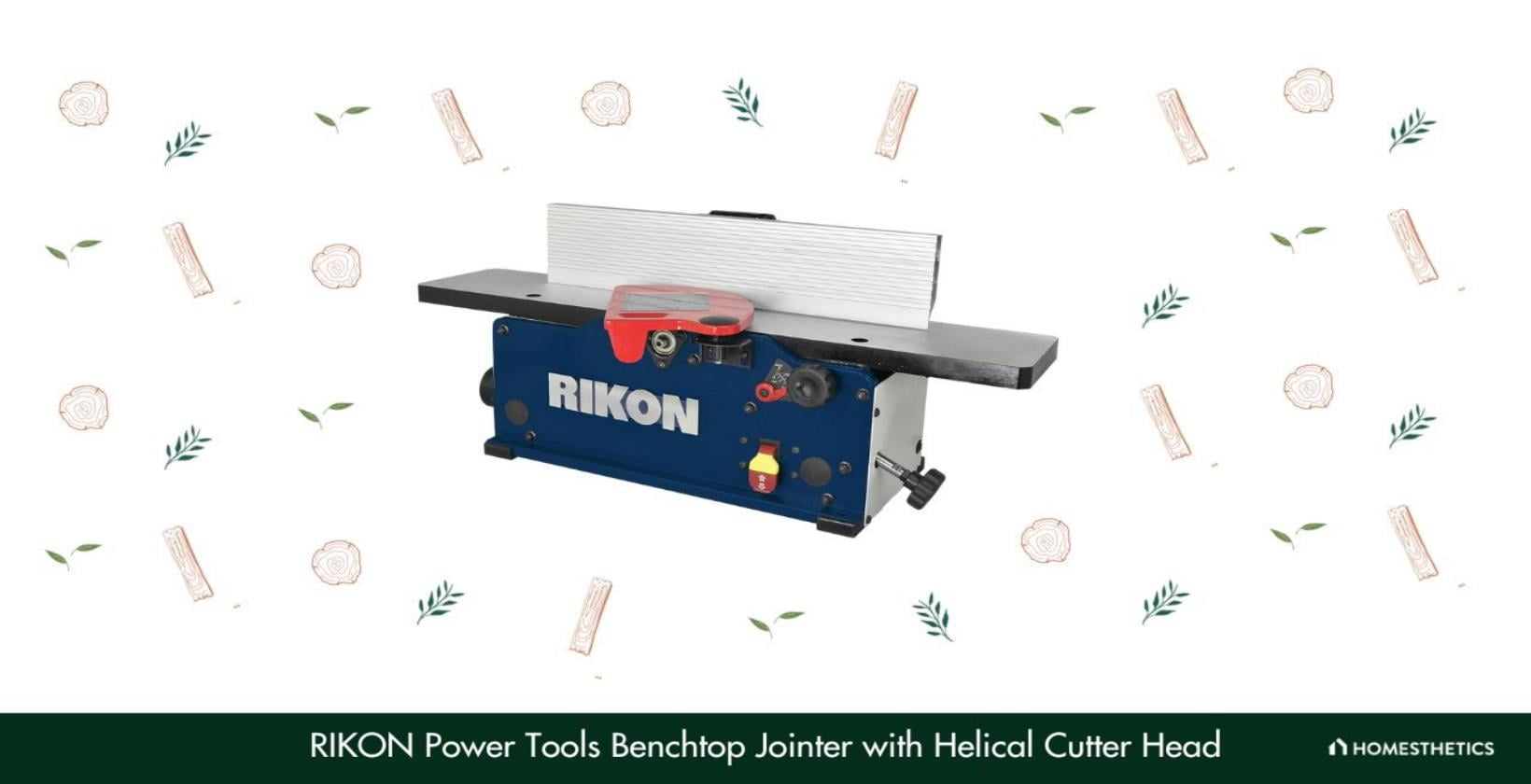 3. RIKON Power Tools Benchtop Jointer with Helical Cutter Head