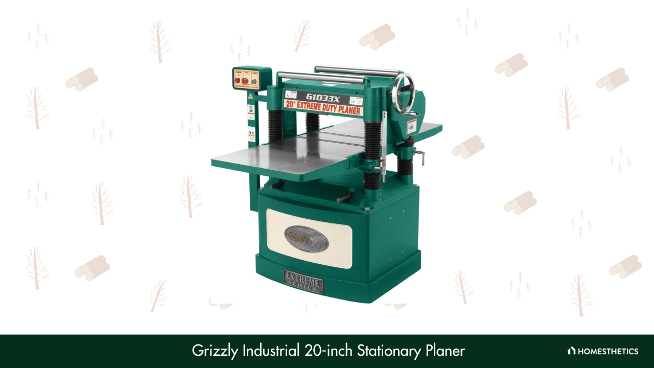 4. Grizzly Industrial 20 inch Stationary Planer