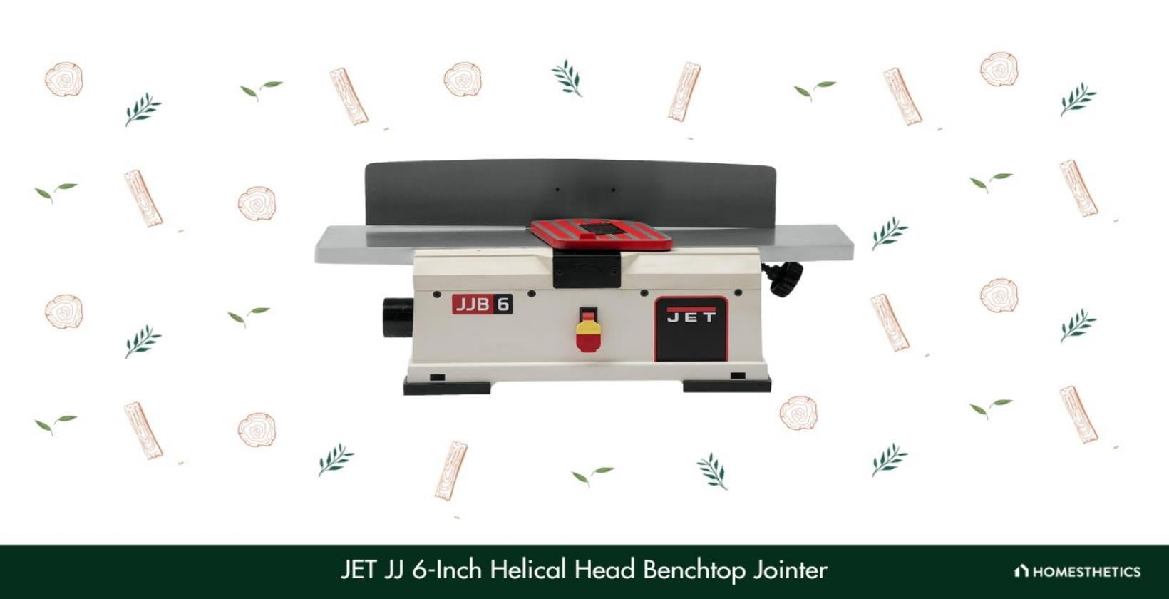 5. JET JJ 6 Inch Helical Head Benchtop Jointer