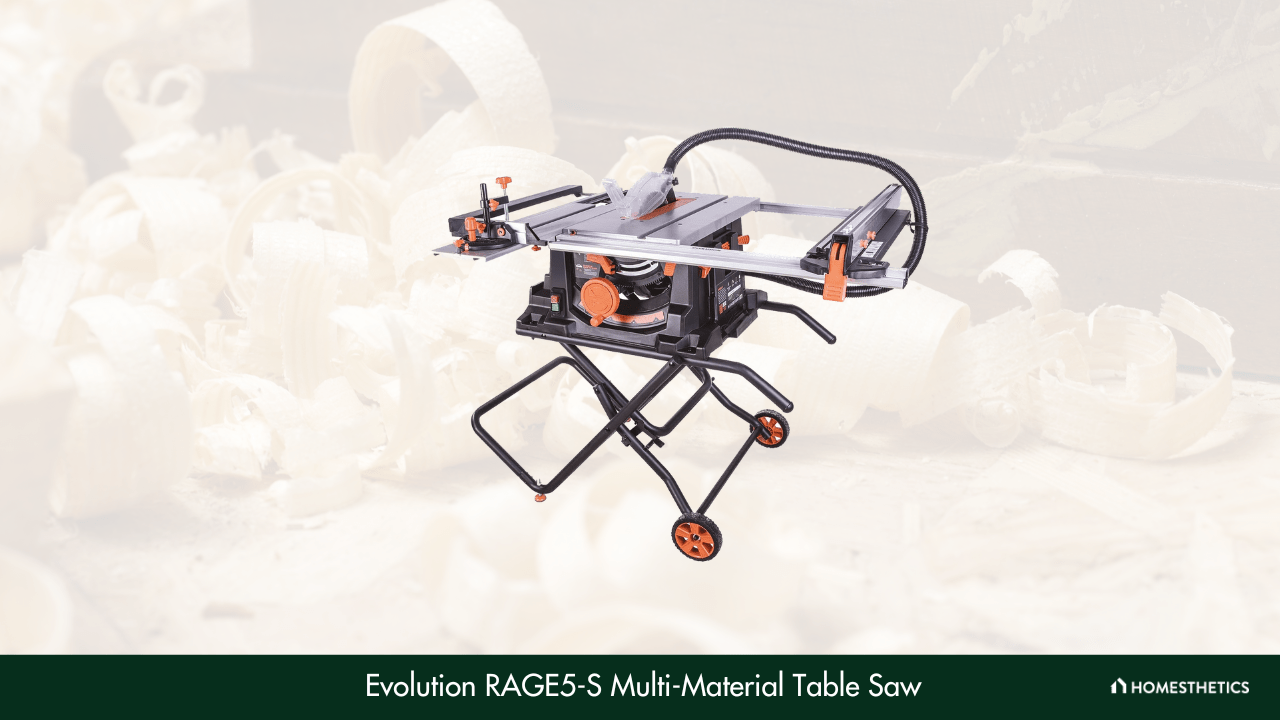 7. Evolution RAGE5 S Multi Material Table Saw