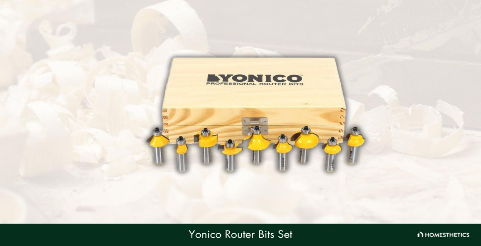 8. Yonico Router Bits Set