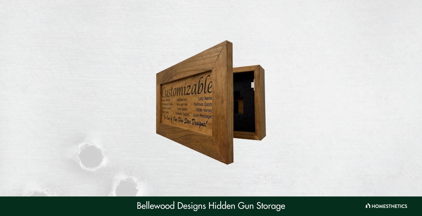 Bellewood Designs Hidden Gun Storage 1