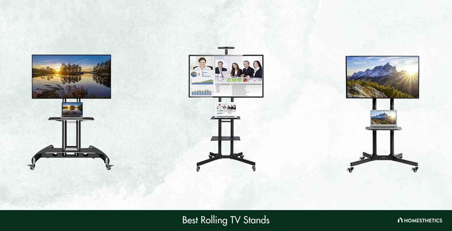 9 Best Rolling TV Stands To Roll In 2023 Reviews + Guide