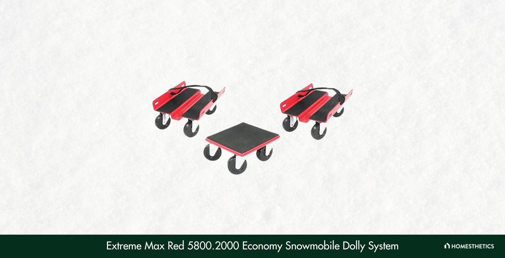 Extreme Max Red 5800.2000 Economy Snowmobile Dolly System 1