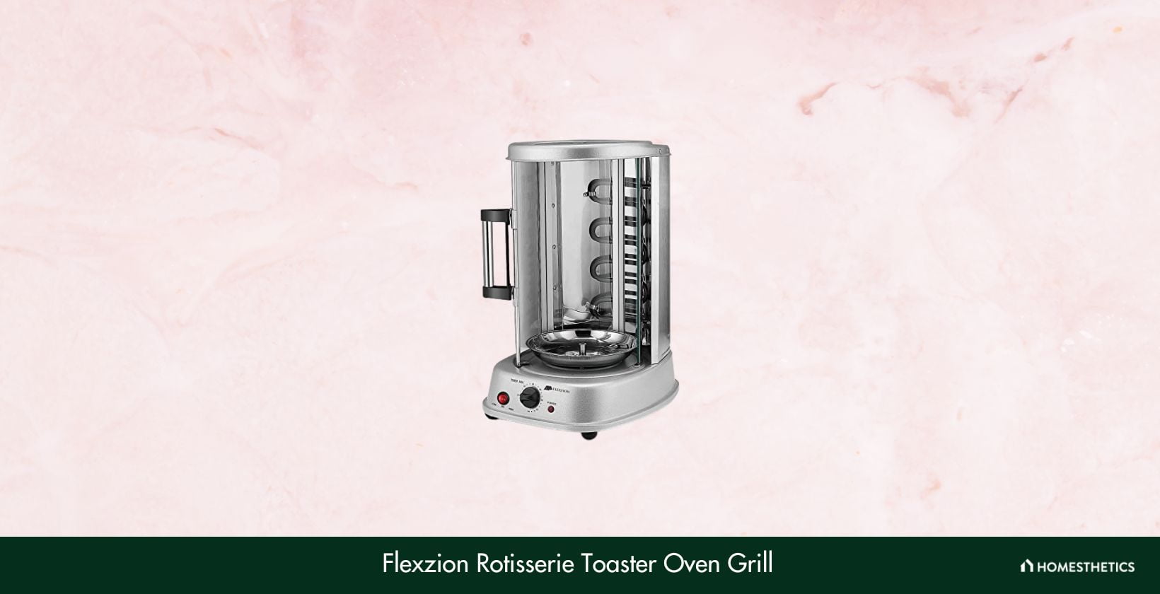 Flexzion Rotisserie Toaster Oven Grill