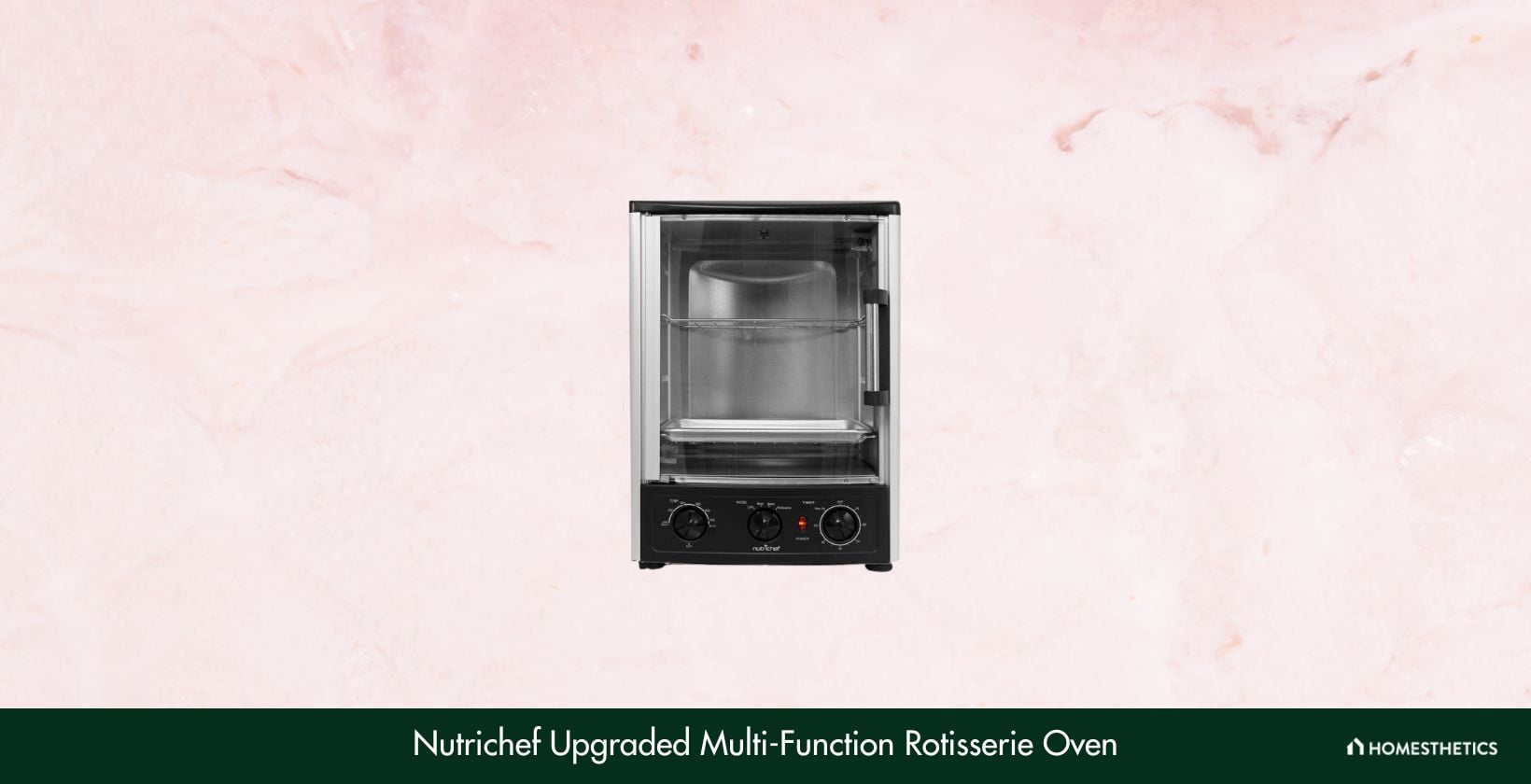 Nutrichef Upgraded Multi Function Rotisserie Oven