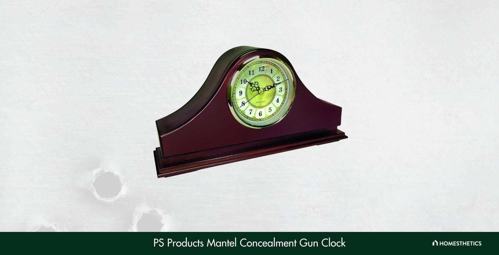 PS Products Mantel Concealment Gun Clock 1