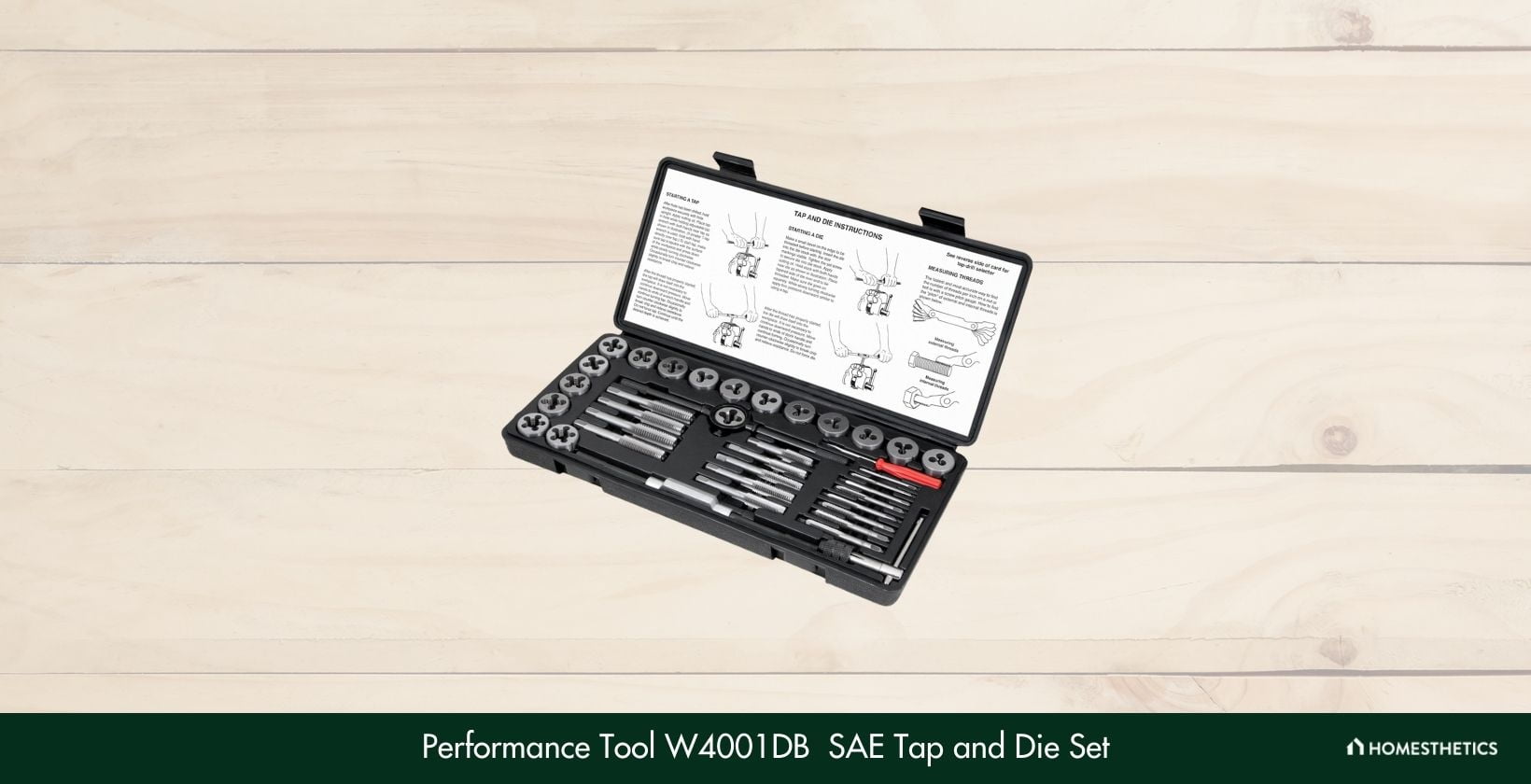 Performance Tool W4001DB SAE Tap and Die Set