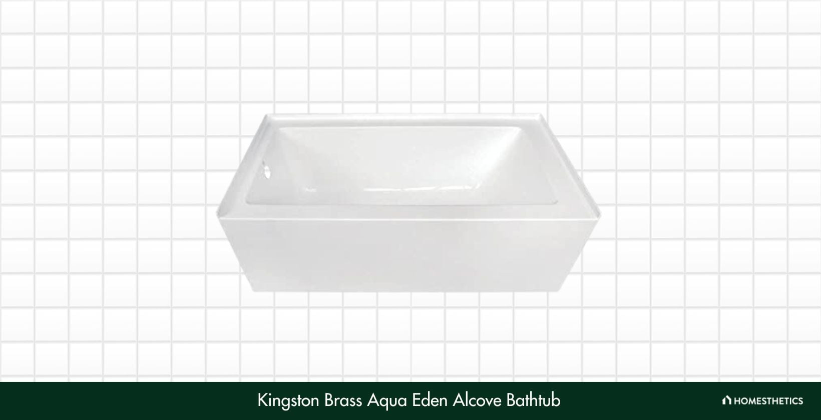 Kingston Brass Aqua Eden Alcove Bathtub