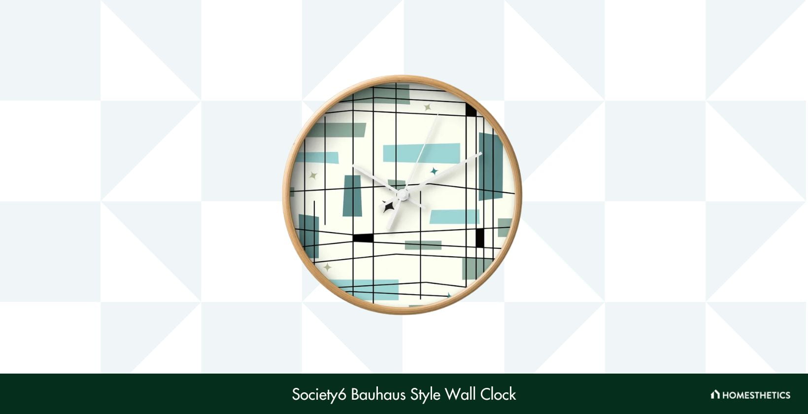 Society6 Bauhaus Style Wall Clock